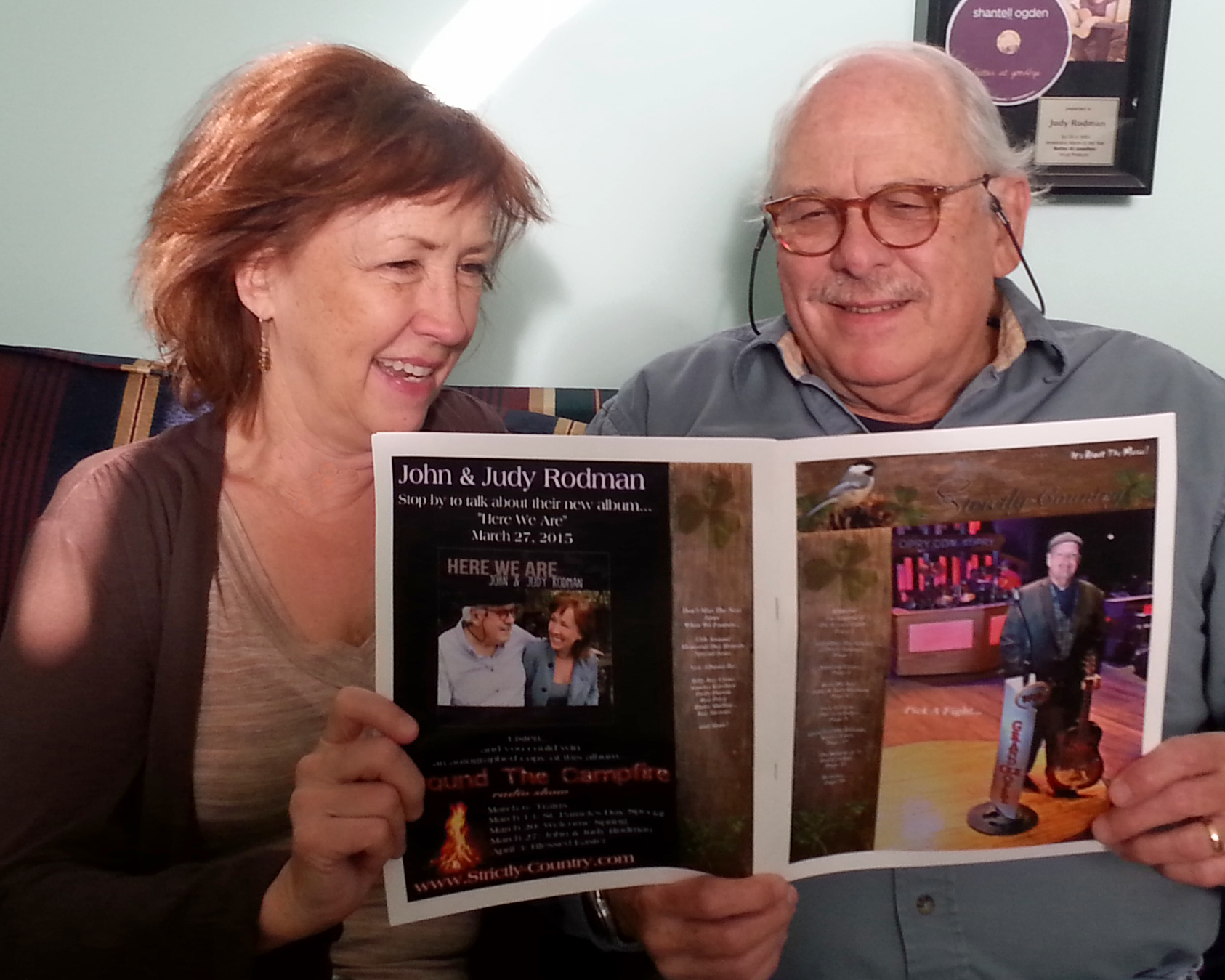 John and Judy Rodman read Strictly Country Magazine