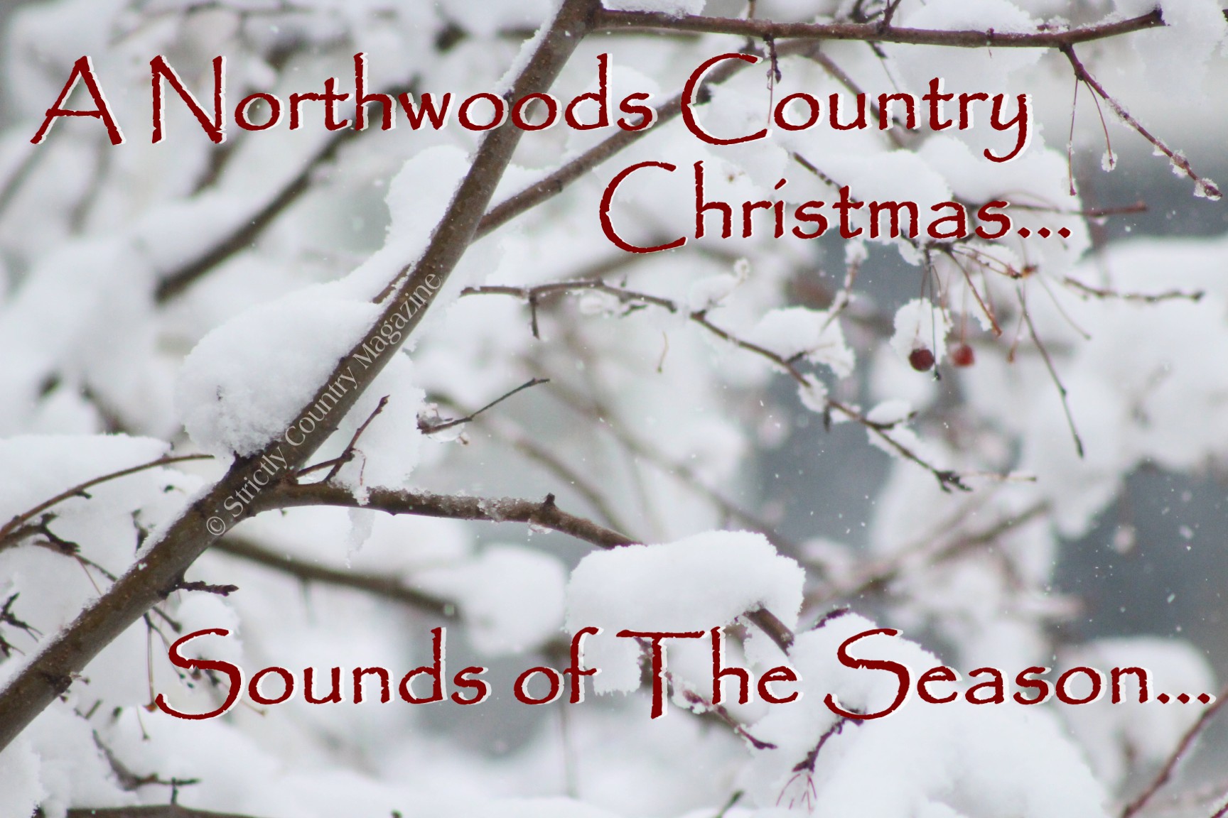 Strictly Country Magazine copyright A Northwoods Country Christmas Sounds of The Season