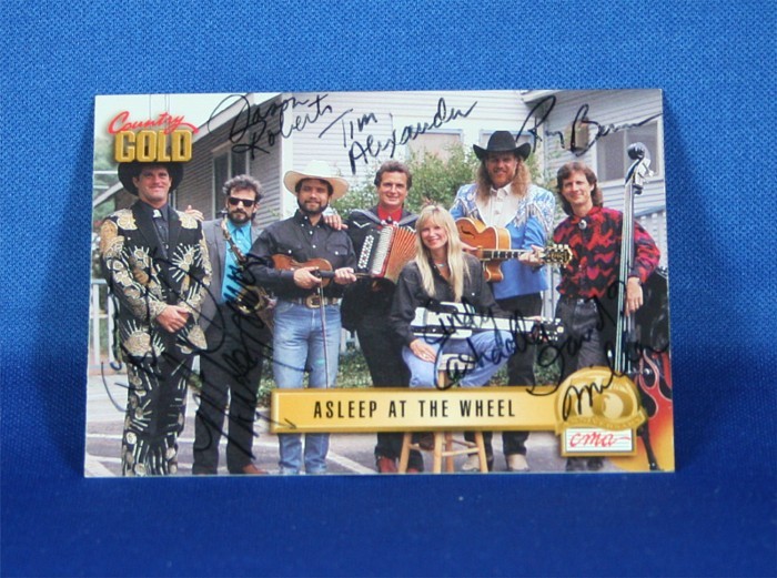 Asleep At The Wheel - autographed 1993 Country Gold trading card #1