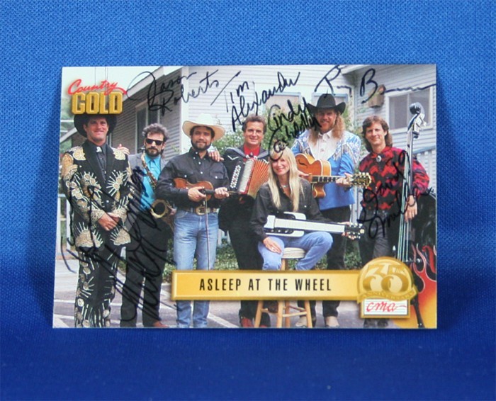 Asleep At The Wheel - autographed 1993 Country Gold trading card #3