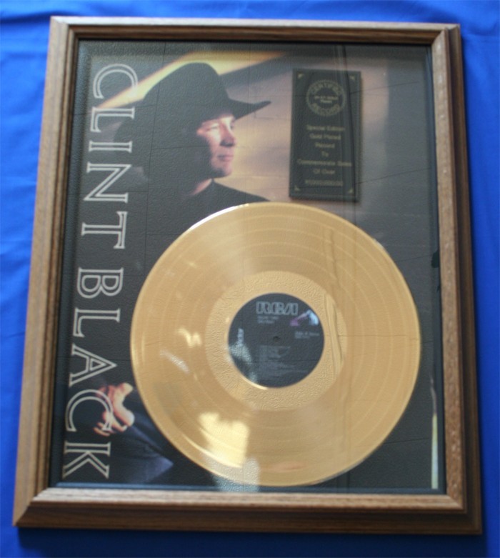 Clint Black - Certified Gold Record Award