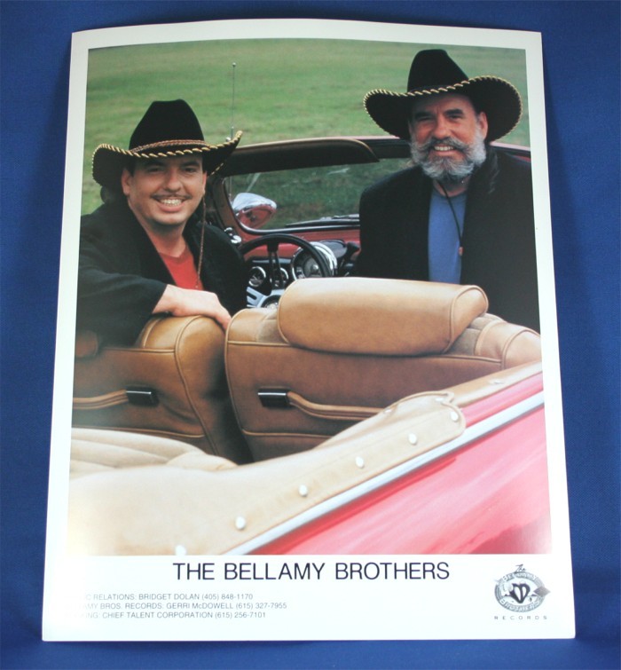 Bellamy Brothers - 8x10 color photograph in convertible