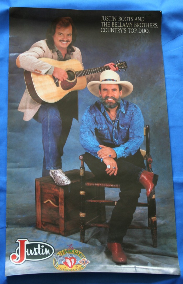 Bellamy Brothers - promo poster "Justin Boots"