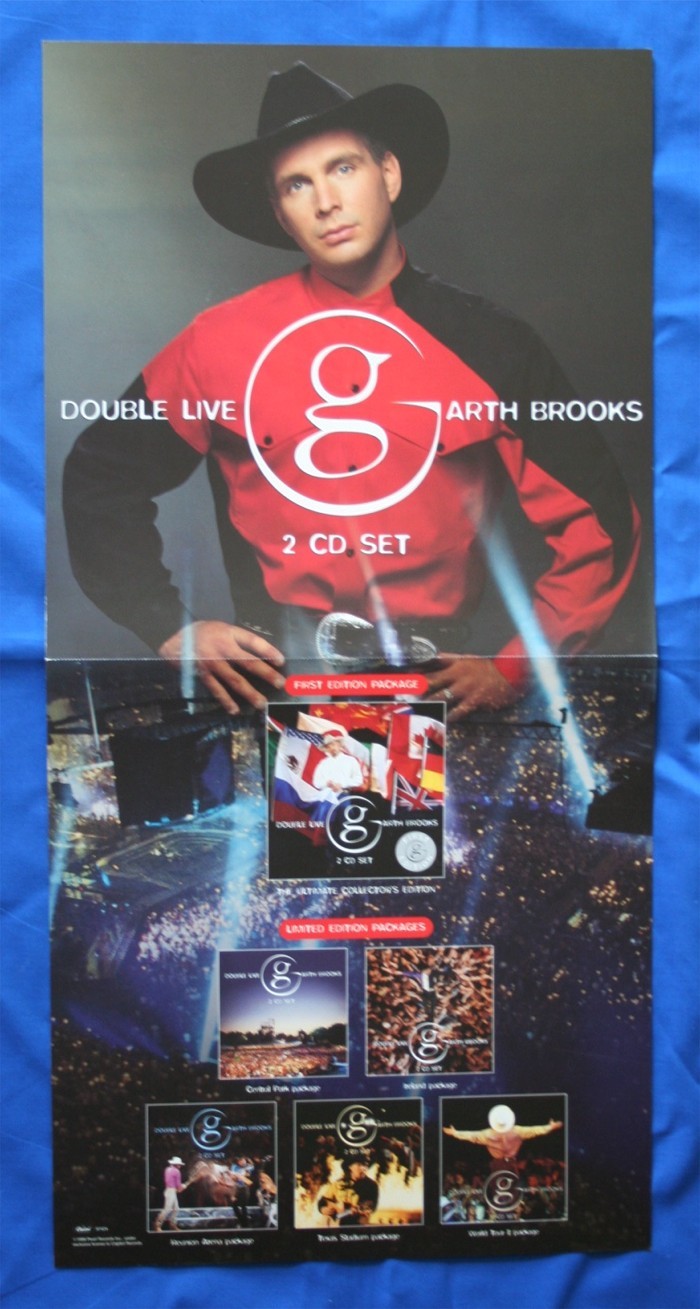 Garth Brooks - promo locker flat "Double Live"