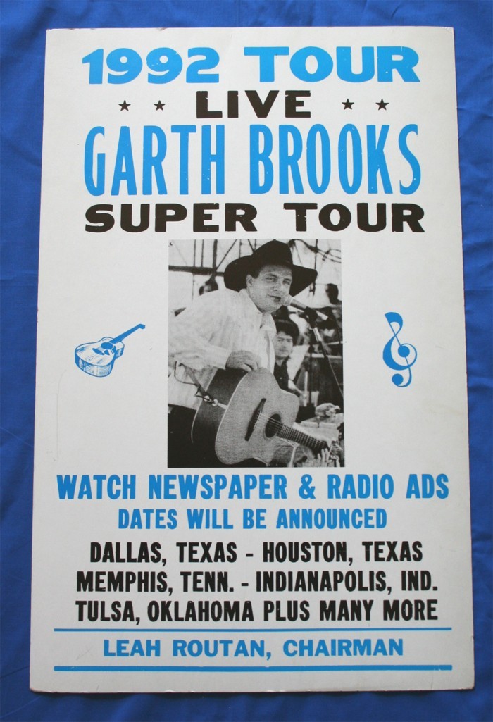Garth Brooks - concert bill