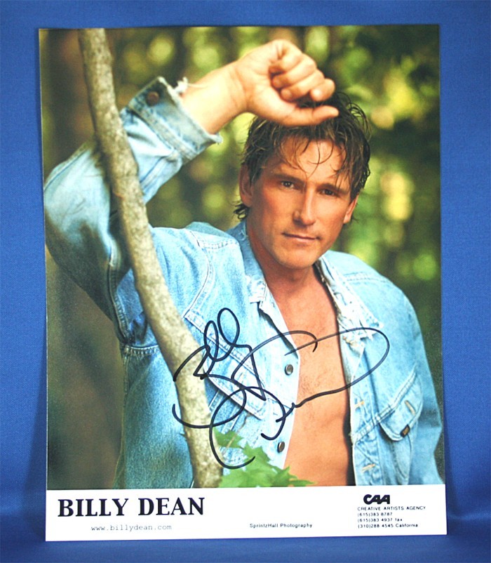 Billy Dean - 8x10 color photograph w/ jean jacket
