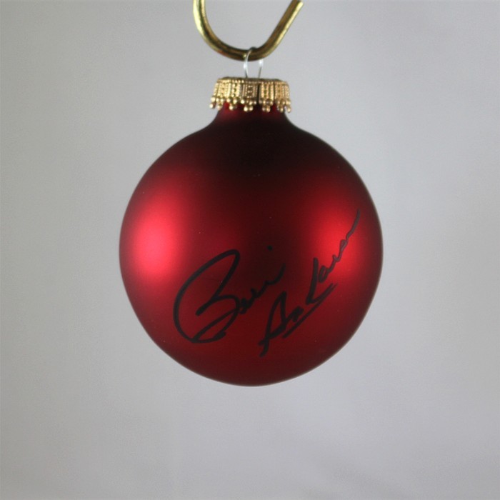 FFF Charities - Bill Anderson - autographed red Christmas ornament #7