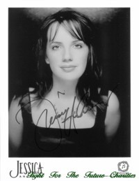 FFF Charities - Jessica Andrews - autographed black & white photo #2
