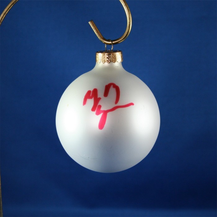 FFF Charities - Billy Ray Cyrus - white Christmas ornament #1
