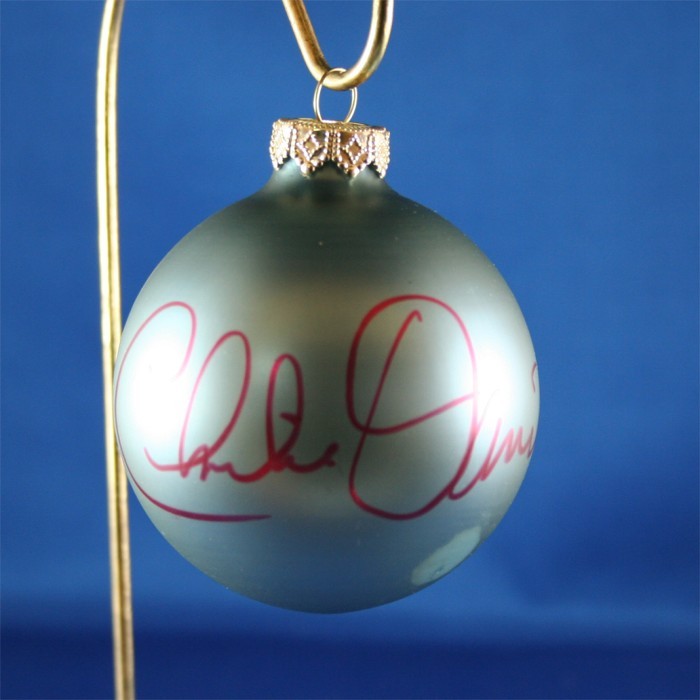 FFF Charities - Charlie Daniels - blue Christmas ornament #3