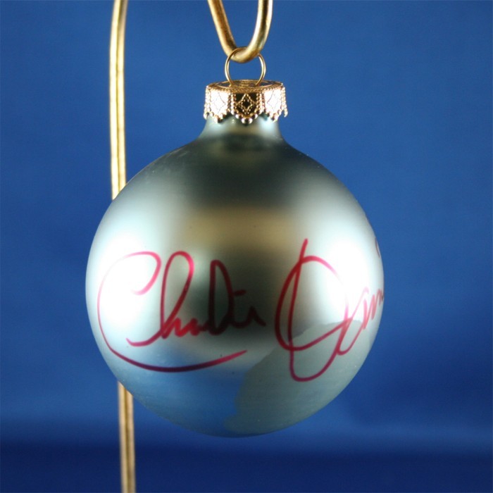 FFF Charities - Charlie Daniels - blue Christmas ornament #5