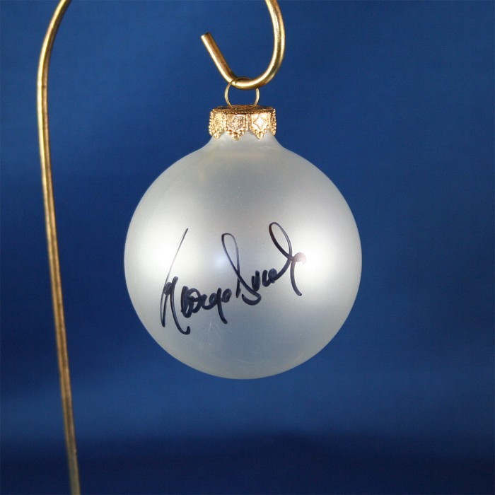 FFF Charities - George Ducas - clear frosted Christmas ornament #3
