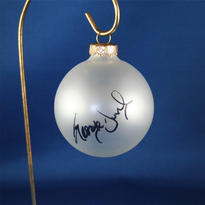 FFF Charities - George Ducas - clear frosted Christmas ornament #5