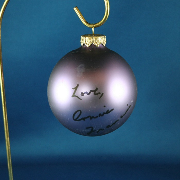 FFF Charities - Connie Francis - purple Christmas ornament #6