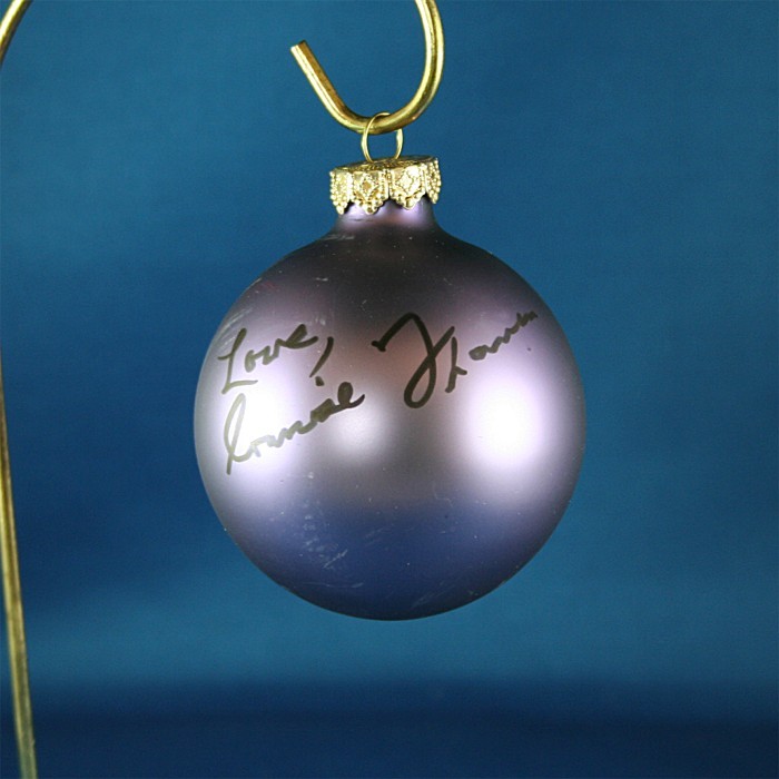 FFF Charities - Connie Francis - purple Christmas ornament #9