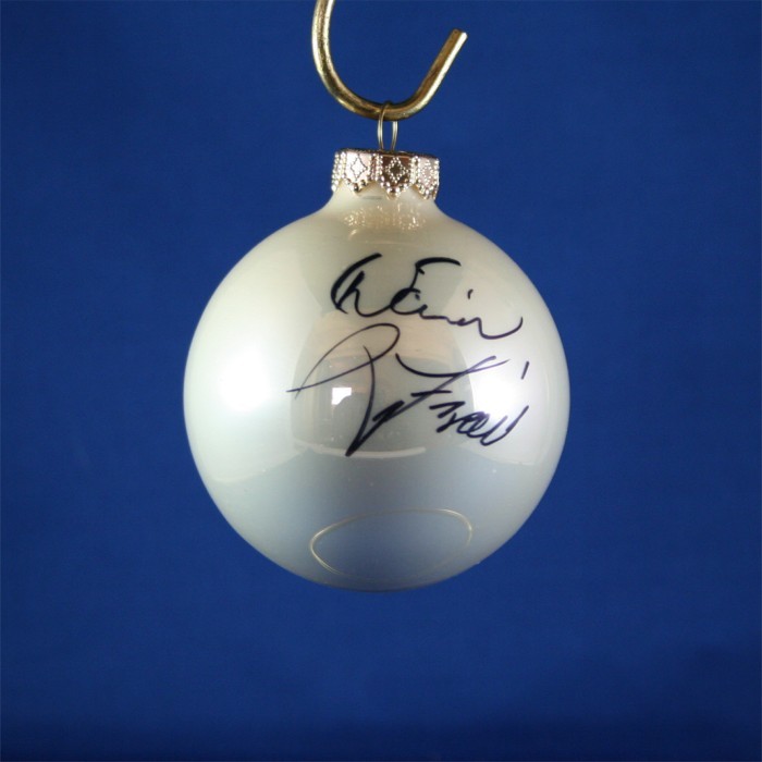 FFF Charities - David Frizzell - white Christmas ornament #4