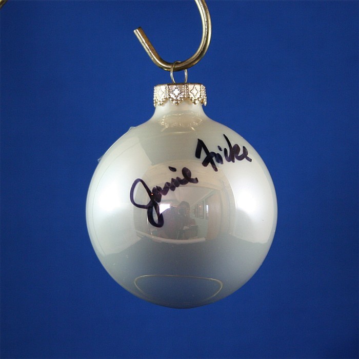 FFF Charities - Janie Frickie - white Christmas ornament #3