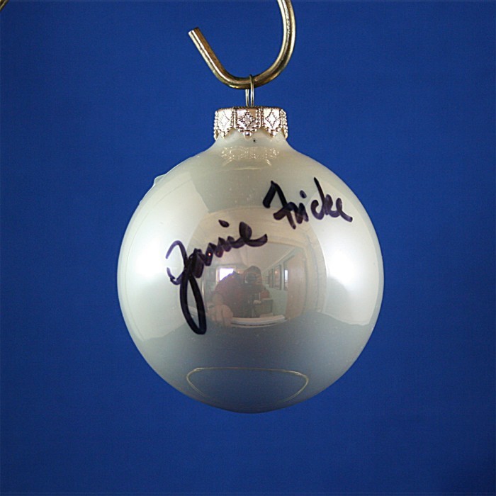 FFF Charities - Janie Frickie - white Christmas ornament #5