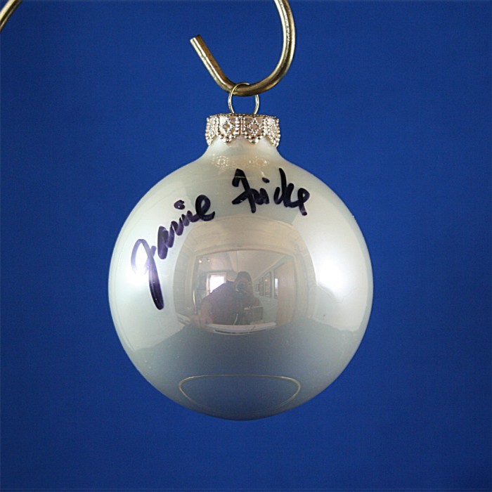 FFF Charities - Janie Frickie - white Christmas ornament #6