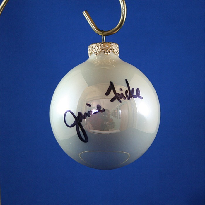 FFF Charities - Janie Frickie - white Christmas ornament #8