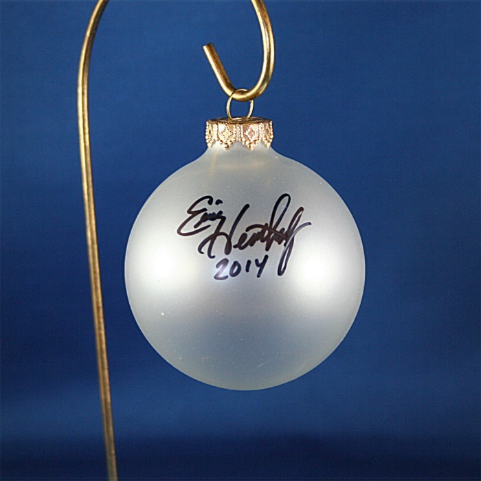 FFF Charities - Eric Heatherly - clear frosted Christmas ornament #3