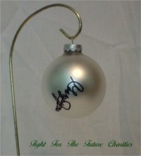 FFF Charities - George Jones - White Christmas Ornament #8