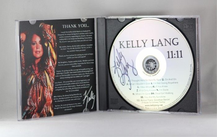 FFF Charities - Kelly Lang - autographed CD "11:11"