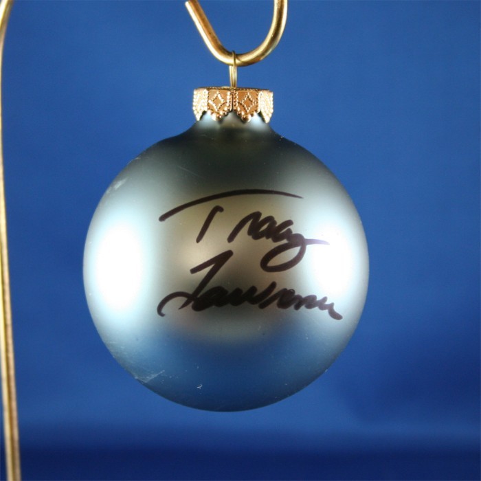 FFF Charities - Tracy Lawrence - blue Christmas ornament #10