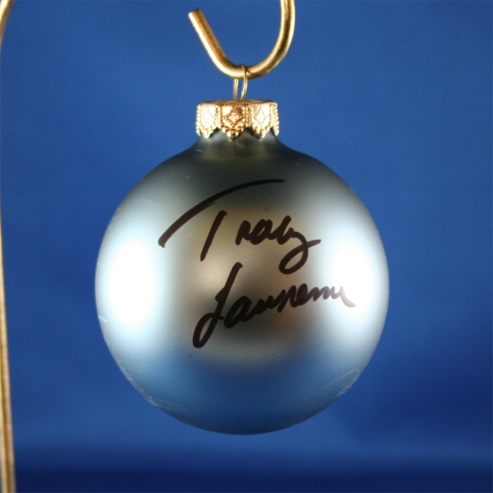 FFF Charities - Tracy Lawrence - blue Christmas ornament #13