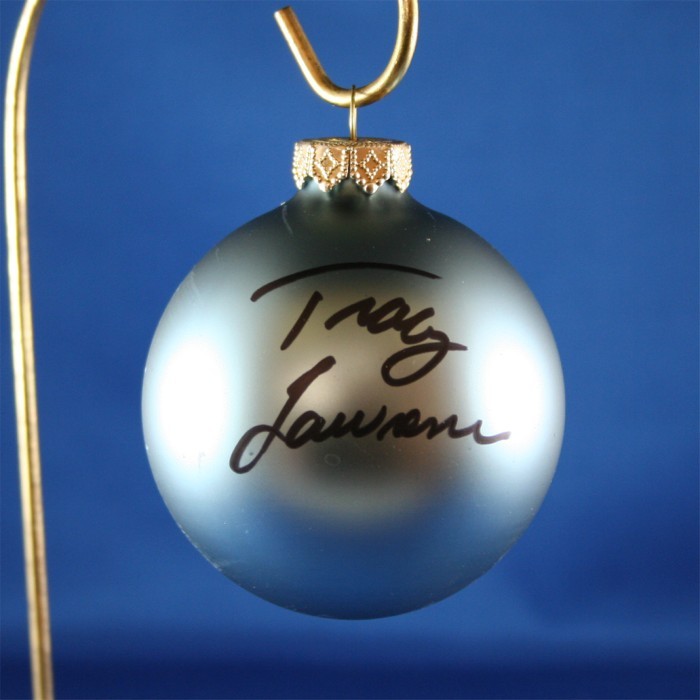 FFF Charities - Tracy Lawrence - blue Christmas ornament #15