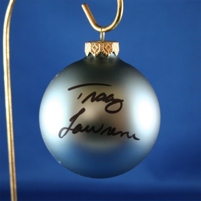 FFF Charities - Tracy Lawrence - blue Christmas ornament #16