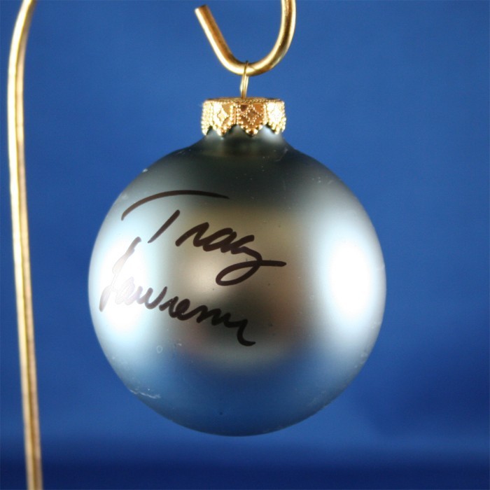 FFF Charities - Tracy Lawrence - blue Christmas ornament #18