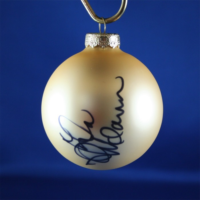 FFF Charities - Lila McCann - gold Christmas ornament #1