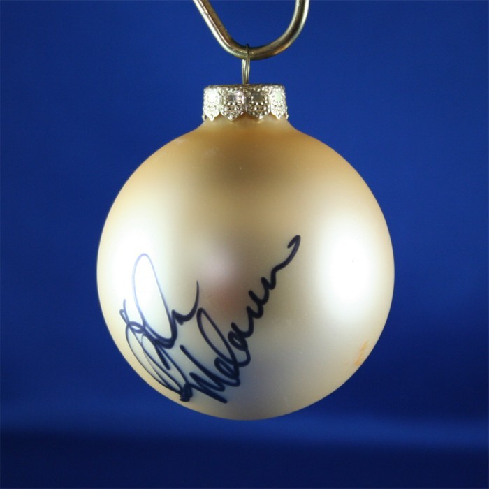 FFF Charities - Lila McCann - gold Christmas ornament #2
