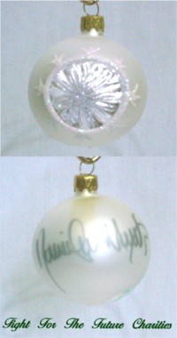 FFF Charities - Daniel Lee Martin - white classic Christmas ornament #2