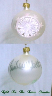 FFF Charities - Daniel Lee Martin - white classic Christmas ornament #3