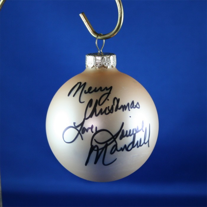 FFF Charities - Louise Mandrell - Gold Christmas Ornament #4
