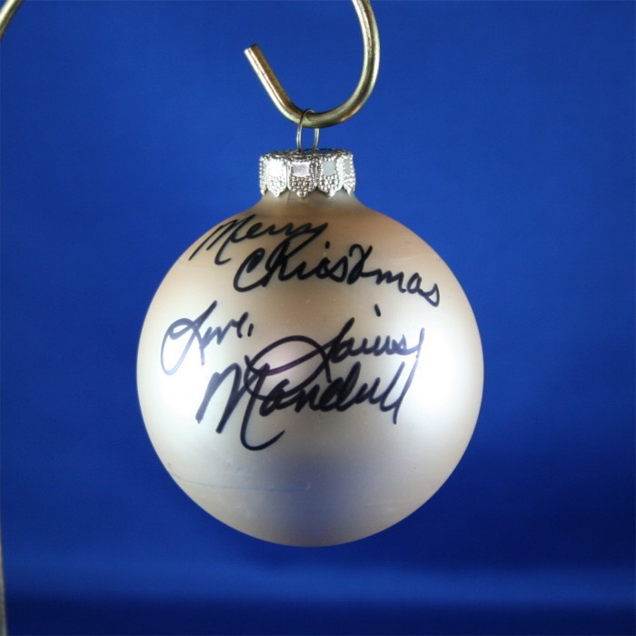 FFF Charities - Louise Mandrell - Gold Christmas Ornament #6