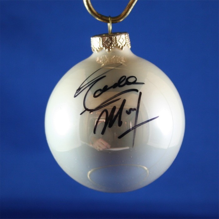 FFF Charities - Eddie Money - white Christmas ornament #2