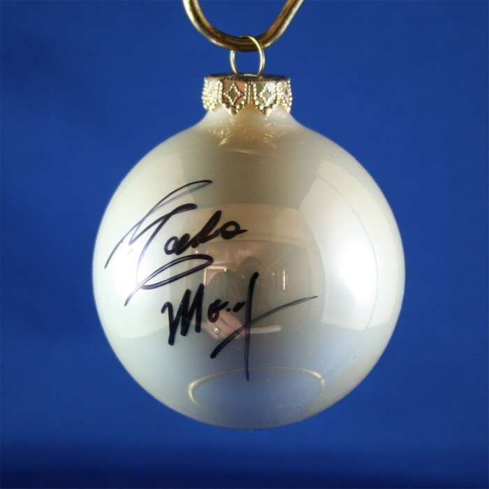 FFF Charities - Eddie Money - white Christmas ornament #4