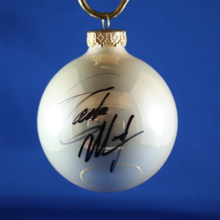 FFF Charities - Eddie Money - white Christmas ornament #5