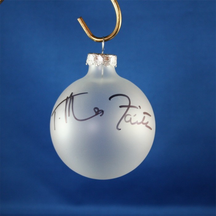 FFF Charities - Tim McGraw & Faith Hill - Clear Christmas ornament #1