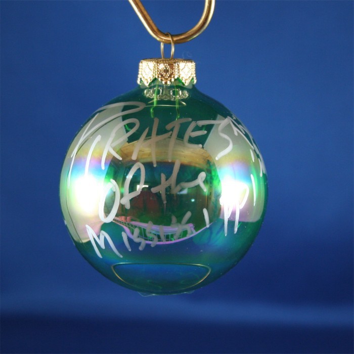 FFF Charities - Pirates of the Mississippi - clear green ornament #1