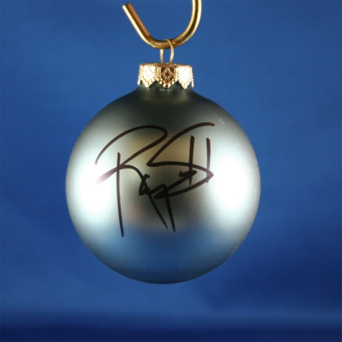 FFF Charities - Ty Williams - blue Christmas ornament #1