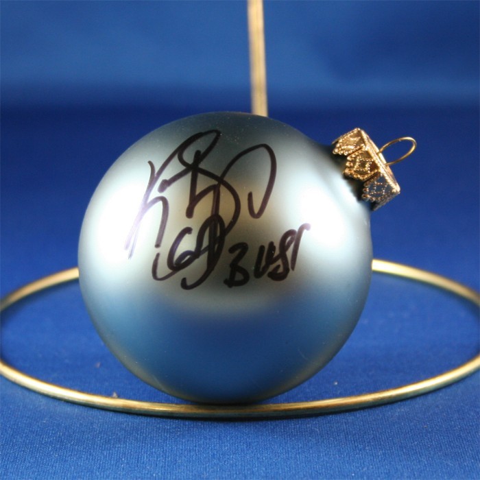 FFF Charities - Kevin Sharp - blue Christmas ornament #1