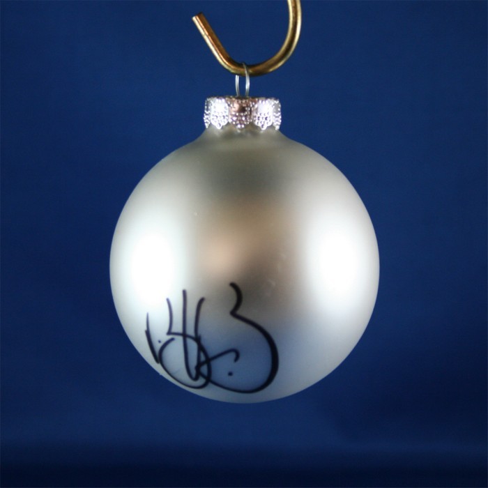 FFF Charities - Trick Pony - Keith Burns - silver Christmas ornament #1
