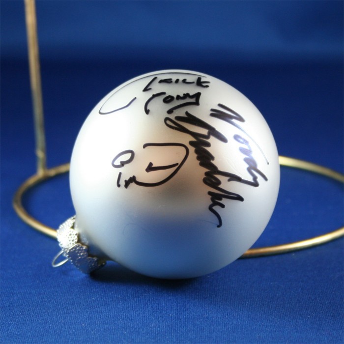 FFF Charities - Trick Pony - Ira Dean & Woody Bradshaw - silver Christmas ornament #1