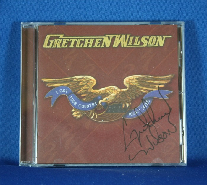 FFF Charities - Gretchen Wilson - autographed cd "I Got Your Country Right Here"