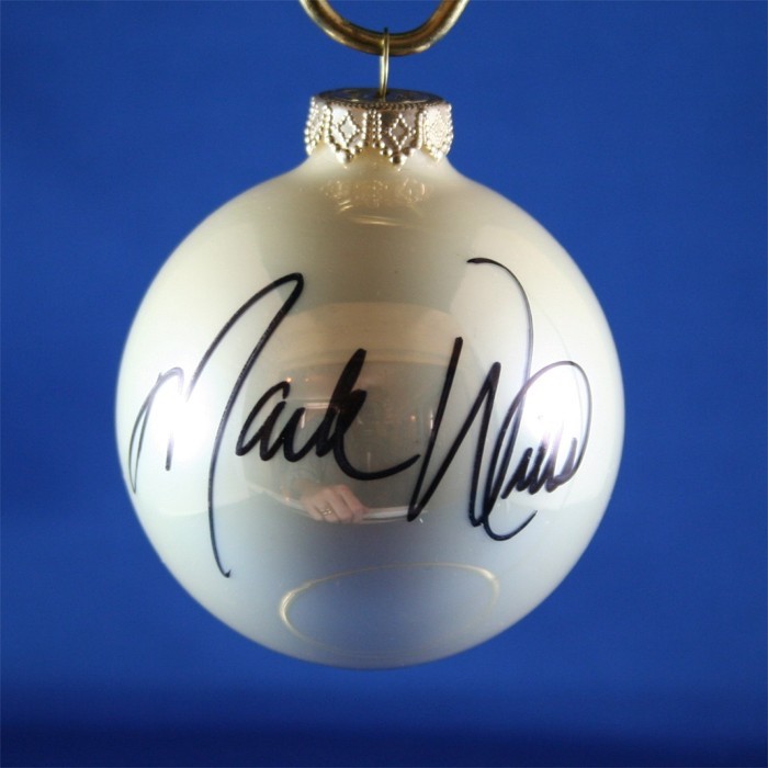 FFF Charities - Mark Wills - white Christmas ornament #2