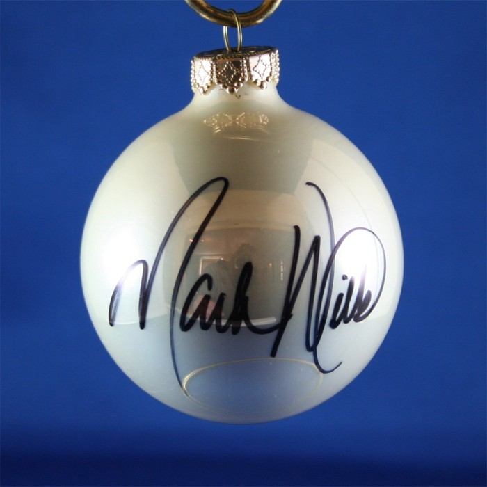FFF Charities - Mark Wills - white Christmas ornament #3